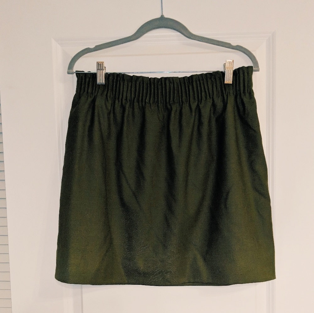 Green J.CREW skirt
